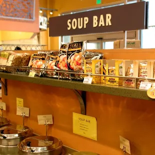 Choose from a variety of hot soups, made from scratch daily.