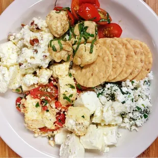 All of the cheeses we made during the PCC Cooks class!