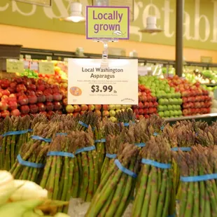 Produce features a variety of local, seasonal and organic fruits and vegetables.