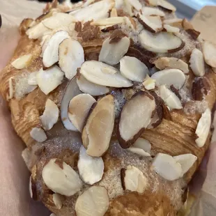 Almond croissant from Macrina