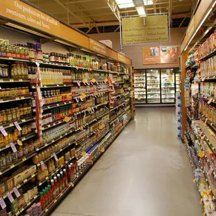 Wide aisles allow for an easy and enjoyable shopping experience.