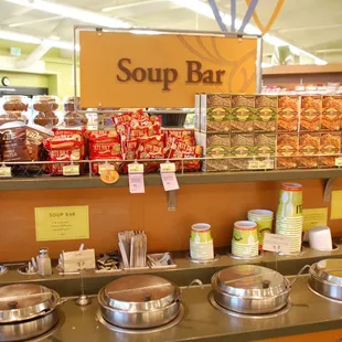 Choose from a tasty selection of hot soups.