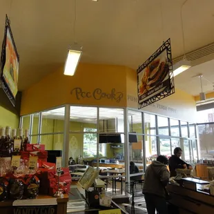 A kitchen classroom, where our PCC Cooks program hosts cooking classes throughout the year.