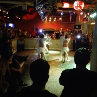 Late night dance off.