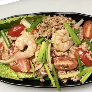 Glass noodle salad (yum woon sen)