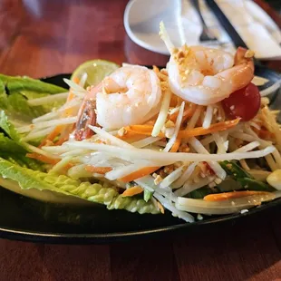 Papaya Salad with Shrimp- $12