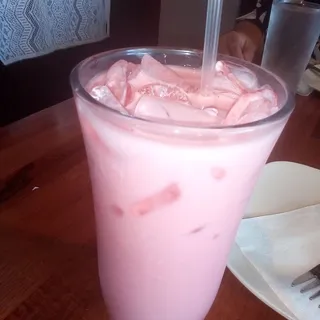 Pink milk tea