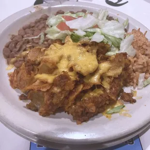 PC&apos;s Restaurant &amp; Lounge. Red chile beef enchilada casserole.