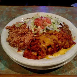 Red chile beef casserole