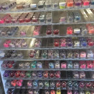 Inside PD Nails Supply, Normandy Village Shopping Center, Stockton, CA.