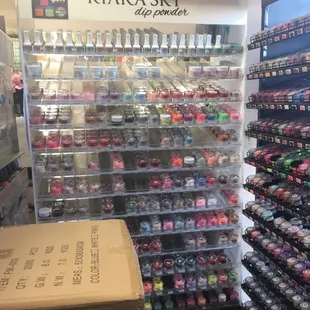 Inside PD Nails Supply, Normandy Village Shopping Center, Stockton, CA.