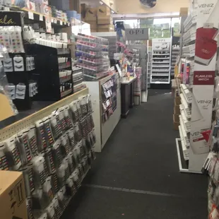 Inside PD Nails Supply, Normandy Village Shopping Center, Stockton, CA.