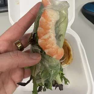 Shrimp Spring Rolls - do NOT get. $7 for two small rolls with one piece of shrimp each.