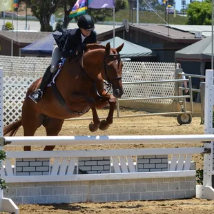 Ishta Devata and Denise Foster at the Santa Barbara National Horse Show