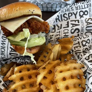Jacked chicken sandwich