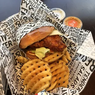 food, waffles