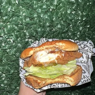 Crispy chicken sandwich