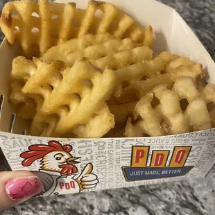 Waffle fries