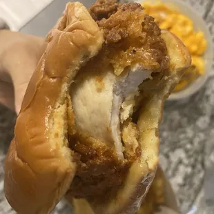 Honey butter chicken sandwich