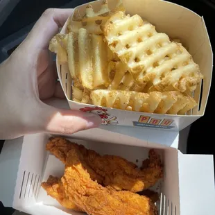 3 piece tenders with fries