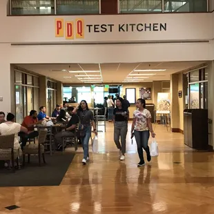 Location is inside the business  building.