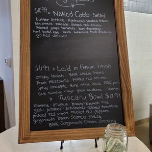 Weekly Specials, as of 01/22/2021, at Tampa Food Lab (formerly PDQ Test Kitchen)