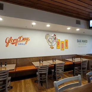 Inside the main dining area at Tampa Food Lab (formerly PDQ Test Kitchen).