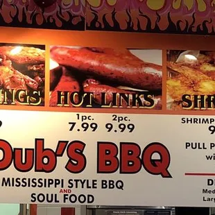Right half of menu