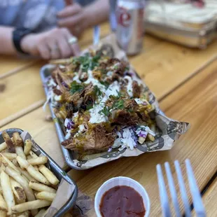 Loaded fries. Seriously loaded.
