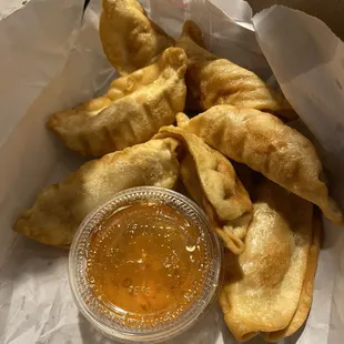 Deep Fried Pork Pot Stickers