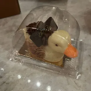 White chocolate duck