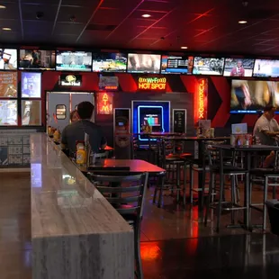 Peabody's Indoor sports bar area