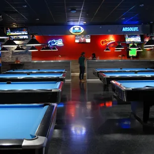 View of Billiards area during day.