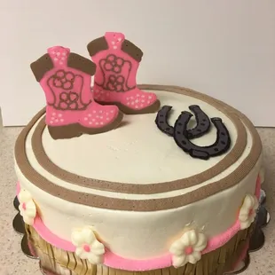Cowgirl Baby Shower Cake!