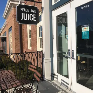 the front of the store