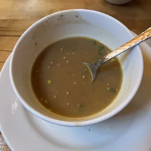 Azuki bean and vegetable soup