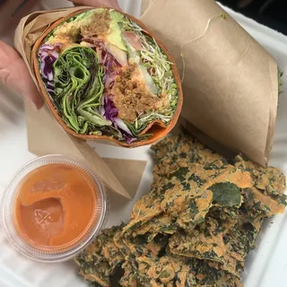 Buffalo Falafel Wrap