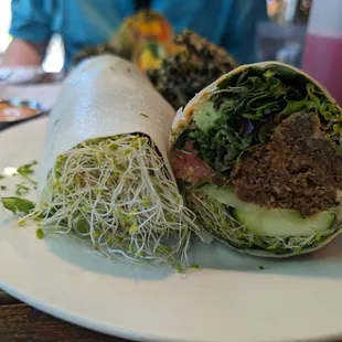 buffalo cauliflower wrap