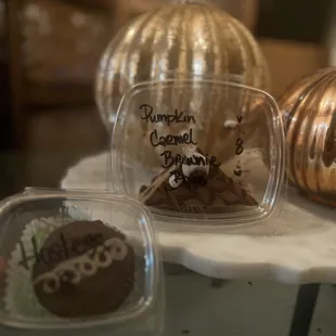 Pumpkin Carmel Brownie