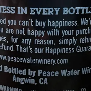Happiness Guarantee!