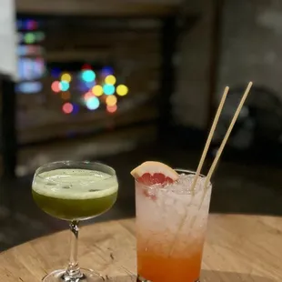 Left: green goddess (my fave)  Right: forgot what this was ):