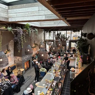 Interior photo taken from the mezzanine