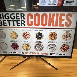 Cookie selection