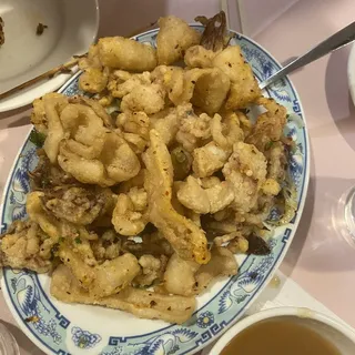 Spicy Salt Shrimp, Pork Chop & Squid*