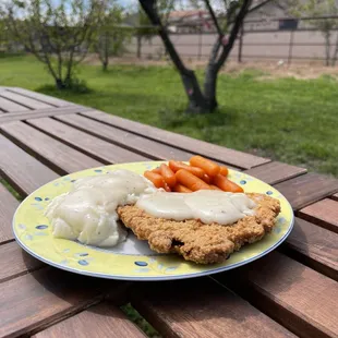 Chicken fried steak dinner