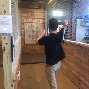 Ethan hitting the mark