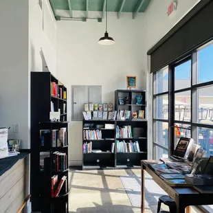 More books by coffee bar