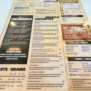 A little bit of the menu