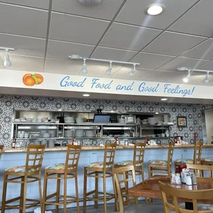 the interior of the restaurant