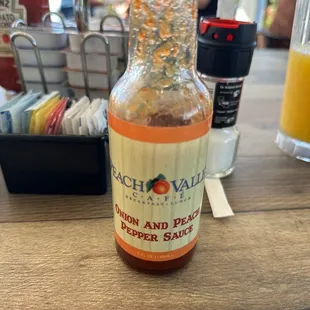 Onion and peach pepper sauce